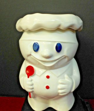 Mccoy Vintage Pillbury Dough - Boy " Bobby The Baker " Ceramic Cookie Jar 183 Usa