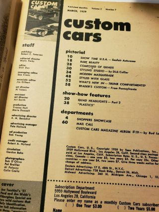 1950 ' s Vintage Car Craft,  Custom Cars,  Custom Rodders Magazines - total 5 4