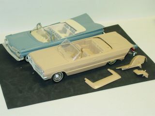 Vintage Dealer Promo Car Pair (2),  1959 - 64 Chev Impala Convertibles