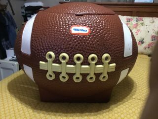 Little Tikes Football Toy Box Clothes Hamper Tailgate Cooler Ice Box Vintage