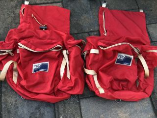 Vintage Cycle Pro California Panniers Nylon Saddle Bags Rear Red