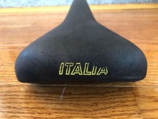 SELLE ITALIA Anatomic vintage brown leather road bike saddle,  Made in Italy. 4