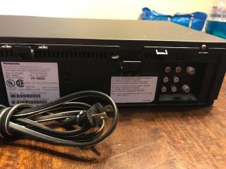 Panasonic PV - V4520 VCR VHS Player Omnivision 4 Head Hi - fi Stereo VCR - 5