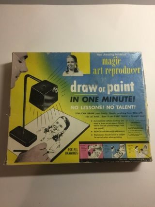 Vintage Learn To Draw In 1 Minute W/ Jon Gnagy & Magic Art Reproducer