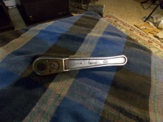 Vintage Snap - On 6 " Ratchet Socket Wrench 3/8 " Drive Great Vg