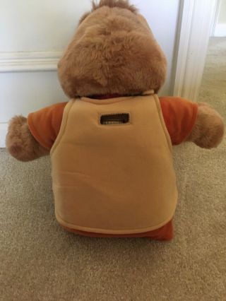 Teddy Ruxpin Vintage 1985 Talking Animated Bear In Suit with 1 cassette 3