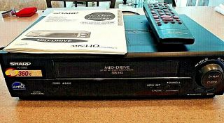 Vgc Sharp,  Vcr Recorder,  Vhs Movie/cassette Player Model Vc - A382,  W/remote&manual