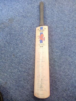 Vintage Signed Autographed Full Size Cricket Bat - Kent V Australia 1981