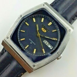 Vintage Seiko 5 6309a 17j Men Automatic Japan Dial Wrist Watch G180616