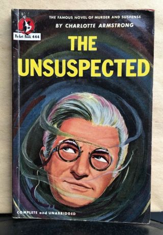 Vintage Pulp Paperback Suspense Mystery The Unsuspected Pocket Book 1947
