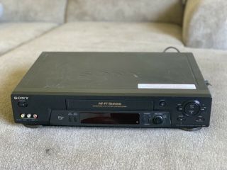 Sony Slv - N71 Hifi Stereo Vcr Video Cassette Recorder Vhs Tape Player No Remote