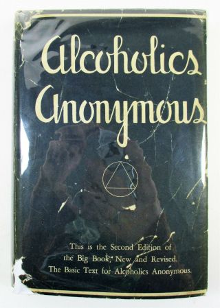 " Alcoholics Anonymous " Big Book 2nd Edition 6th Printing 1963 Hardcover With Dj