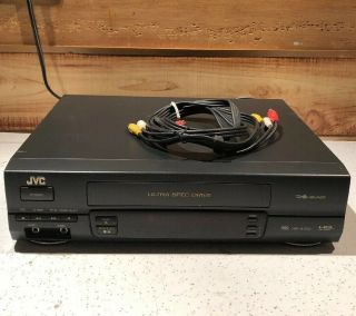 Vcr Jvc Hr - A41u 4 Head Vhs Player,  Cables (and)