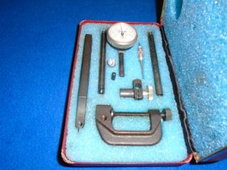 VINTAGE CENTRAL TOOL CO.  9 PIECE COMPLETE MICROMETER SET NO.  200 W METAL CASE USA 3