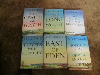 The Of John Steinbeck 6 Vol.  Hb Set (book Of The Month Club)