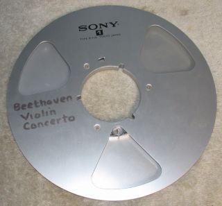 Vtg Sony R - 11a Metal Reel 10 1/2 " X 1/4 Aluminum Take Up For Tape Player J0633