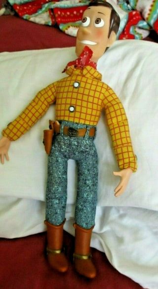 Vintage Disney Pixar Toy Story 1990s Woody Toy Doll No Hat Or Gun