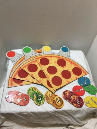 Vtg Parker Brothers Pizza Party Board Game 1987 Complete Family Fun Night Match