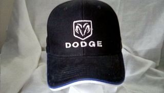 Vintage Dodge Ram Black Trucker Hat Strap Back Nissin Cap