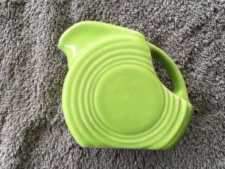 Vintage Fiesta Chartreuse Mini Disc Pitcher Lovely