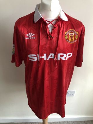 Vintage Style Manchester United Away Football Shirt 1993/94 Season Roy Keane