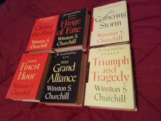 The Second World War By Winston Churchill 6 Volume Hardcover Set 1948 - 1953 -