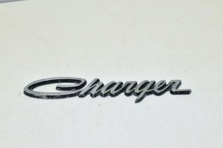 Vintage Dodge Charger Chrome Emblem Mopar