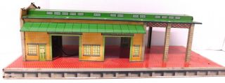 Vintage Marx O - Scale Tin Train Station (no Box)