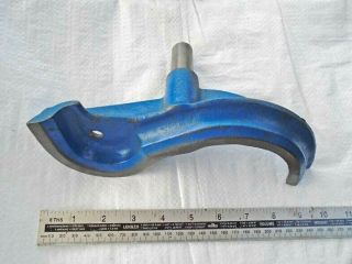 Vintage 9 " Cast Iron Woodturning Curved Lathe Hand Tool Rest,  7/8 " Spigot Vgc