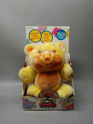 Vintage Playskool Nosy Bears Surprise Yellow 11 "