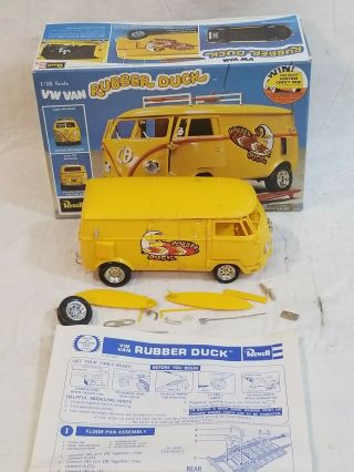 Vintage Revell Rubber Duck Vw Van H - 1310 1/25 Scale 1976 - Built