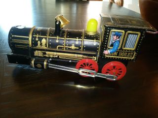 Vintage Tin Toy Train Locomotive Trade Mark Made In Japan