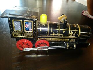 Vintage Tin Toy Train Locomotive Trade Mark Made In Japan 2