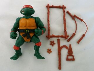 Vintage 1988 Teenage Mutant Ninja Turtles Michaelangelo Action Figure Complete