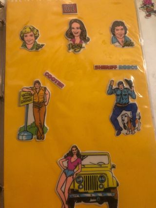 Vintage Dukes Of Hazzard Puffy Stickers