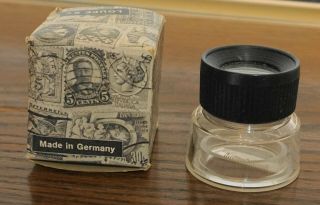 Vintage Stamp Coin Lupe Loupe Maginifier 8 X Made In Germany