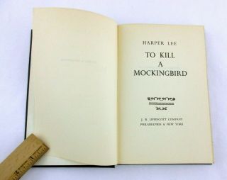 To Kill A Mockingbird Harper Lee 1960 1st Ed Book Club Hardcover/DJ Capote Pic 5