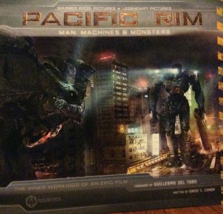 Guillermo Del Toro Signed Pacific Rim Man Machine Monsters Book Nyc 11/4/13
