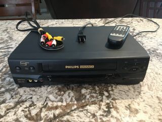 Philips Magnavox Vcr Player With Remote