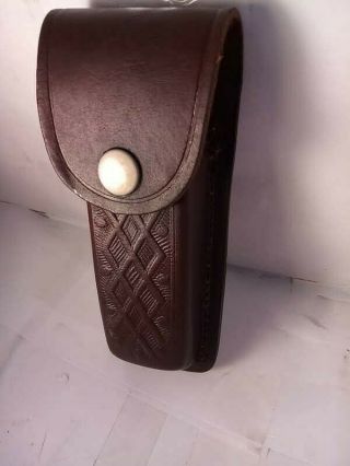 Vintage Leather Utility Knife Holder Case Usa Made