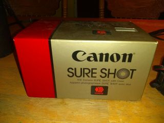 Vintage Canon Sure Shot Camera & Canon Sure Shot Supreme Point And Shot 35mm