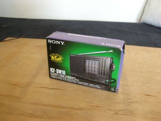 Sony Icf - Sw10 12 Bands Fm/sw/mw/lw Portable Receiver Radio Boxed