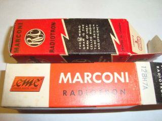 One Matched Pair 12bh7a Tubes,  Branded Marconi (japan Origin),  Nib