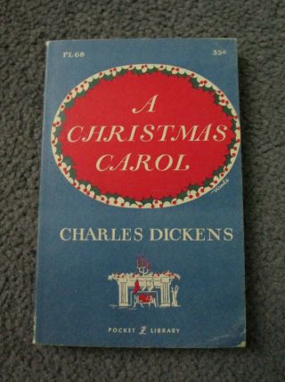 A Christmas Carol Charles Dickens Vintage Pocket Library Edition 1958