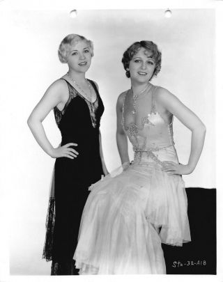 Noel Francis & Marjorie White Vintage Pre - Code Photo Fox Movietone Follies 1929