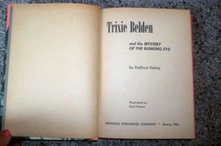 1963 12 CAMEO TRIXIE BELDEN MYSTERY OF THE BLINKING EYE BY KATHRYN KENNY 3