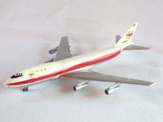 Vintage Aero Mini Japan Twa Diecast Jet Airplane Desk Model Toy