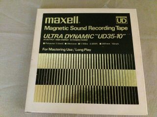 Maxell Ud35 - 10 Metal Reel To Reel 10 1/2 " Tape Live At Keystone Saunders,  Garcia