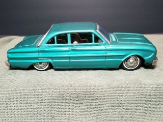 Vintage Bandai Tin Friction Car 1963 Ford Falcon Made In Japan 8 Inches