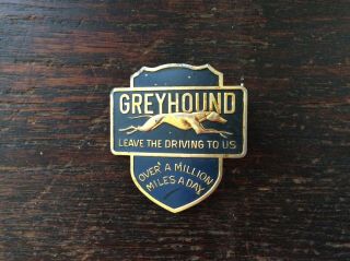 Vintage Greyhound Bus Driver’s Badge